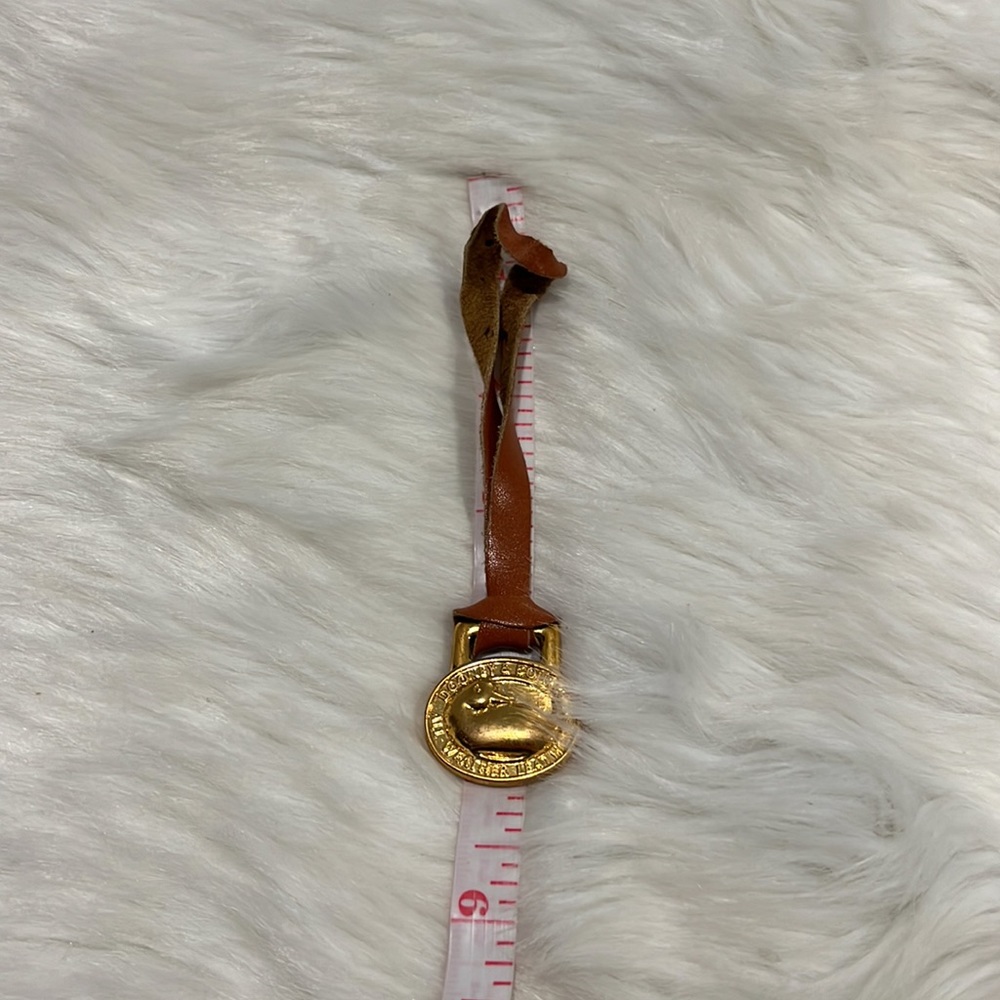 Dooney & Bourke Gold/Brown Duck Emblem Tag/Replacement Charm - Picture 4 of 5